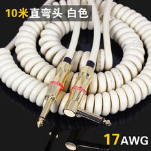 Load image into Gallery viewer, Vintage Coiled Guitar Cable meter Bass Cable Electric Guitar Cable Spring instrument