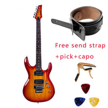 Load image into Gallery viewer, HOT 39Inch Double Rock Electric Guitar Concert Dedicated Guitar Fraxinus Mandshurica Panel Rock Guitar Gift Free Accessories