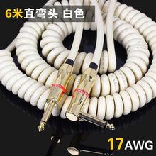 Load image into Gallery viewer, Vintage Coiled Guitar Cable meter Bass Cable Electric Guitar Cable Spring instrument
