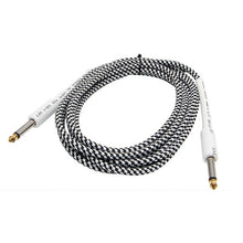Load image into Gallery viewer, Guitar Bass Musical Instrument Audio Cable 6.35mm*3m 1/4&quot; Mono Male To Male Audio Guitar Cable Braided Connecting Wire Cord
