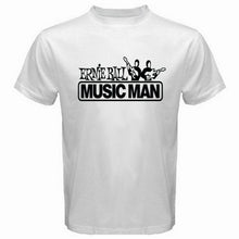 Load image into Gallery viewer, New Ernie Ball Musicman Music World Logo Men&#39;s White T-Shirt Size S-3XL TEE Shirt Custom Graphic
