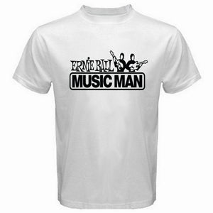 New Ernie Ball Musicman Music World Logo Men's White T-Shirt Size S-3XL TEE Shirt Custom Graphic