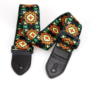 Nylon Guitar Strap Adjustable Nylon Straps for Acoustic Electric Guitar and Bass Multi-Color Guitar Belt Guitar Part Accessories