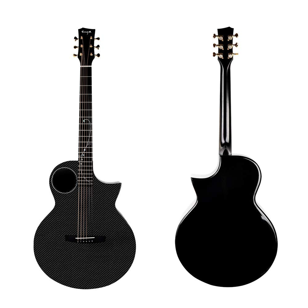 Enya X4 41 inch Carbon Fiber Acoustic/Electric Guitar Cutaway TransAcoustic Pickup installed Package With Case Free Shipping