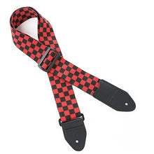 Load image into Gallery viewer, 1pc Adjustable Ukulele Strap Black White Plaid Acoustic Guitar Strap Belt Ukulele Bass Guitar Part Accessories
