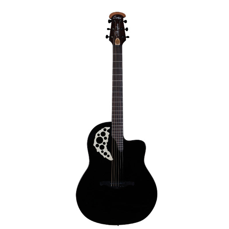 41 inch guitar concert electric guitar carbon fiber back plate grape hole black bright photoelectric guitar AGT217