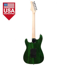 Load image into Gallery viewer, Glarry GST Stylish Electric Guitar Kit with Black Pickguard Green
