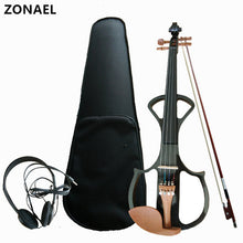 Load image into Gallery viewer, ZONAEL 4/4 Electric Acoustic Violin Basswood Fiddle with Violin Case Cover Bow for Musical Stringed Instrument Lovers Beginners
